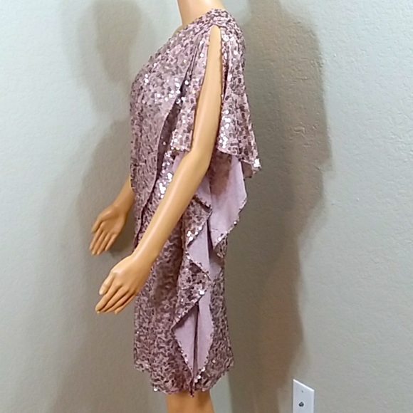 Badgley Mischka Collection Half Shoulder Dress - Picture 3 of 8